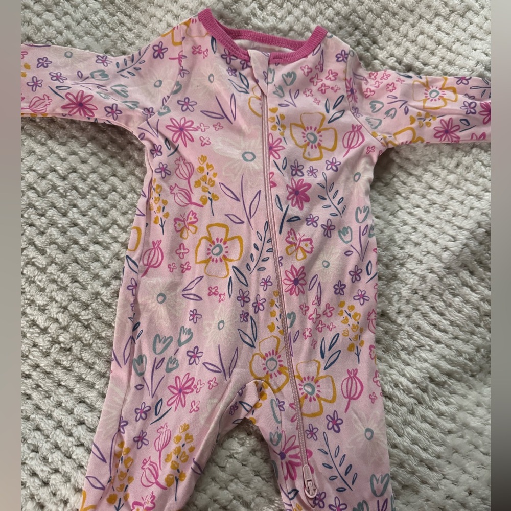 Floral Pink Kids One Piece